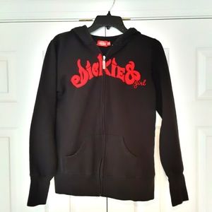 Dickies Girl Black Zip Up Hoodie Jacket